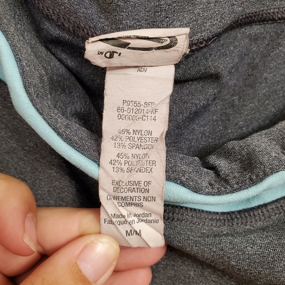 Champion Womens C9 Capri Leggings Hidden Waist Pocket Gray Blue Size Medium - Picture 4 of 7